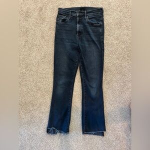 Mother brand, dark blue jeans!